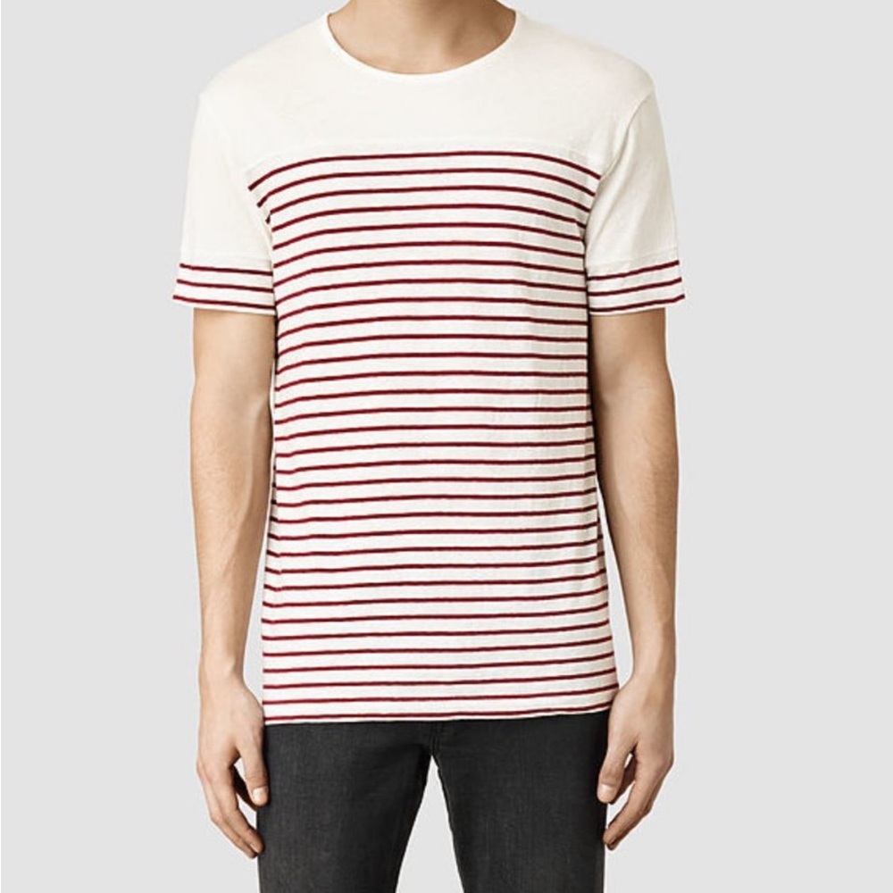 All Saints Mardett Crew Short Sleeve Shirt M